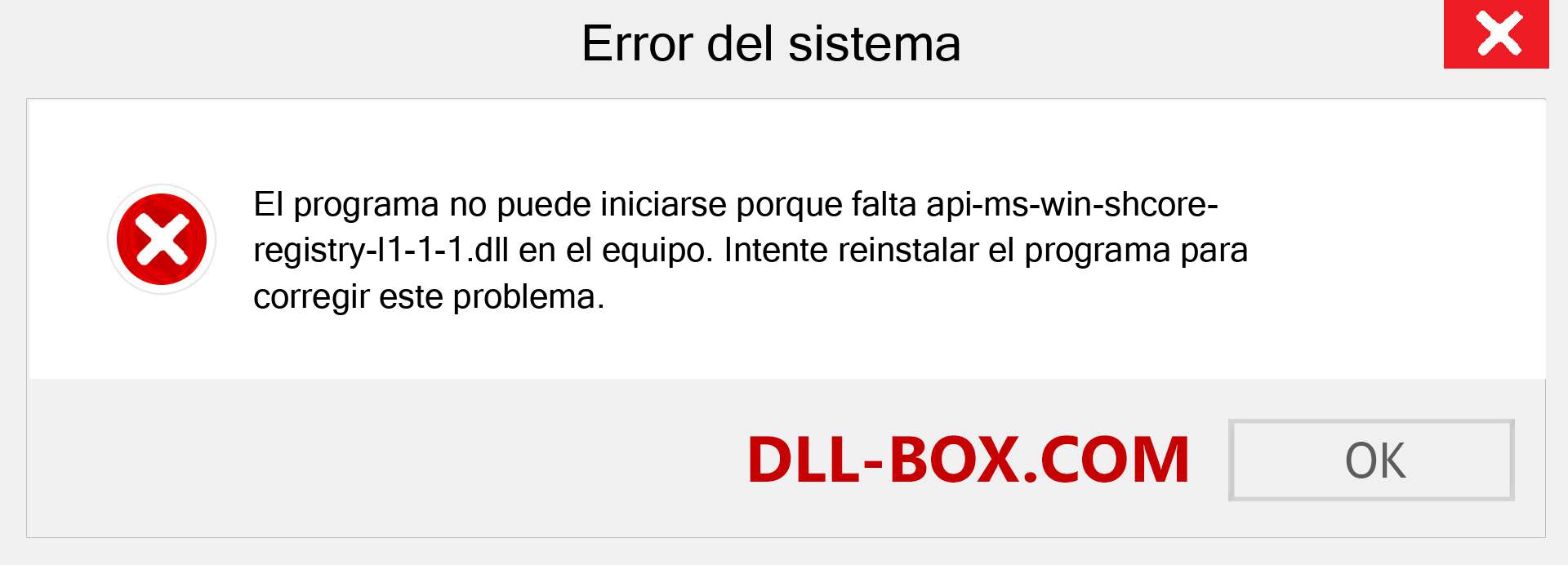 ¿Falta el archivo api-ms-win-shcore-registry-l1-1-1.dll ?. Descargar para Windows 7, 8, 10 - Corregir api-ms-win-shcore-registry-l1-1-1 dll Missing Error en Windows, fotos, imágenes