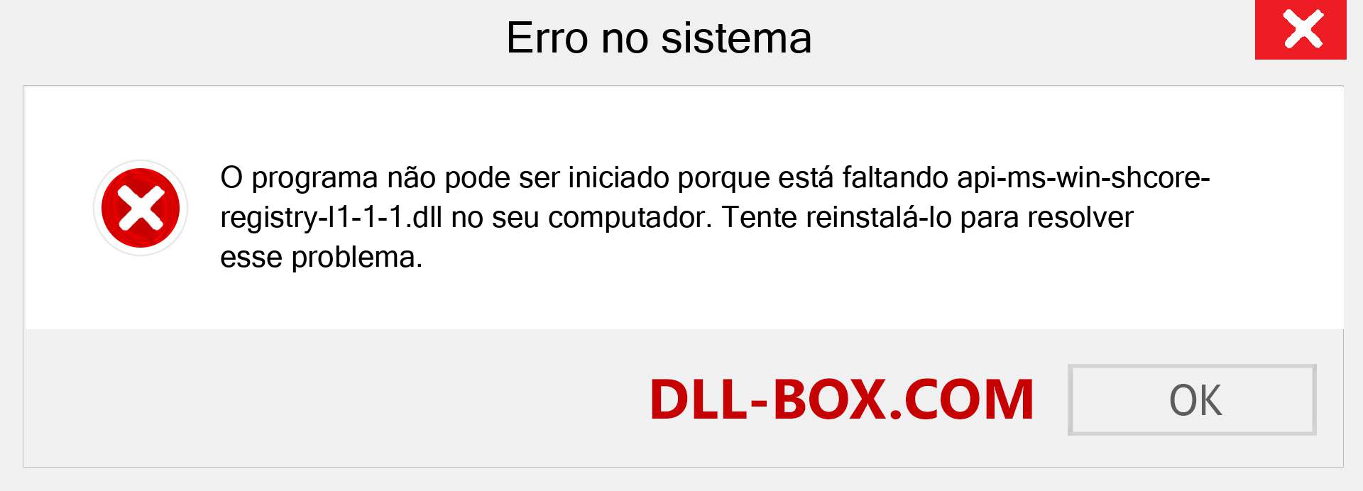 Arquivo api-ms-win-shcore-registry-l1-1-1.dll ausente ?. Download para Windows 7, 8, 10 - Correção de erro ausente api-ms-win-shcore-registry-l1-1-1 dll no Windows, fotos, imagens